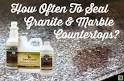 How to seal granite