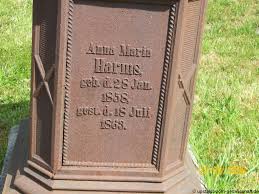 Grab von Anna Maria Harms (28.01.1858-18.07.1863), Friedhof Barstede
