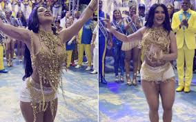 Mileide Mihaile brilha em festa de 94 anos da Unidos da Tijuca
