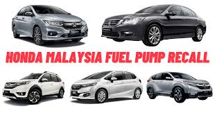 Honda Malaysia recalls 87,490 vehicles for fuel pump issue – Jazz, City, Civic, CR-V, BR-V and more affected