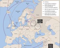 world map showing potential range of a hypersonic vehicle的图片
