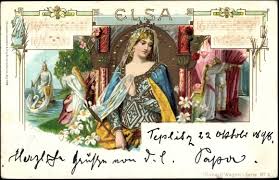 Litho Oper Lohengrien, Wagner, Elsa von Brabant | akpool.
