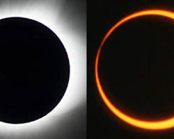 Image of partial solar eclipse