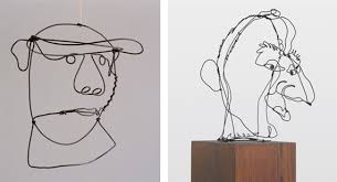 Résultat de recherche d'images pour "calder's wire sculptures"