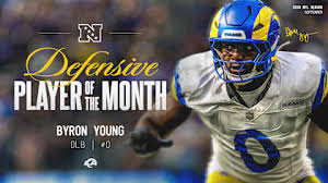 Byron Young Named NFC Defensive Player of the Month; McVay & Nacua on ESPN List