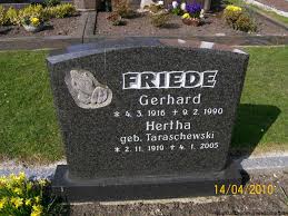 Grab von Gerhard Friede (04.03.1916-09.02.1990), Friedhof Midlum