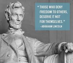 Abraham Lincoln Quotes About Freedom. QuotesGram via Relatably.com