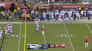 49ers CB Deommodore Lenoir Makes An Incredible Interception vs Cowboys 
(VIDEO)