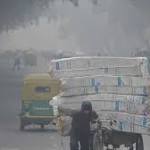 Pollution Delhi relents slightly, back