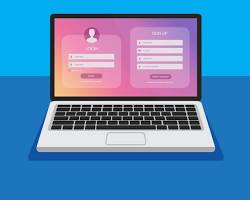 תמונה של computer screen with a domain registration form, from Freepik