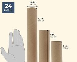 Изображение: Toilet paper rolls of various lengths