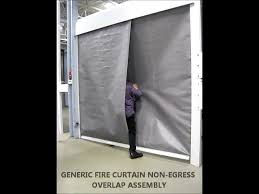 Generic Fire Curtain Non Egress Overlap Assembly - YouTube