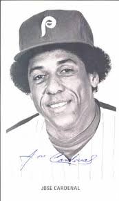 1978 Philadelphia Phillies Photocards #5 Jose Cardenal Front - 59743-5Fr