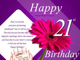 21st Birthday Wishes: 21st Birthday Messages and Greetings ... via Relatably.com