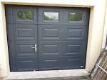 Porte de garage sequentielle avec portillon pvc