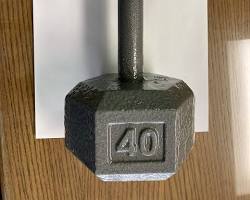 Image of Cast Iron Hex Dumbbells