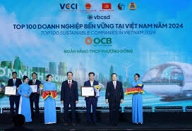 OCB vào Top 100 'Doanh nghiệp bền vững Việt Nam'