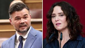 Gabriel Rufián deja una pertinente pregunta a Ayuso tras el lío del ático de lujo en Chamberí y arrasa: 