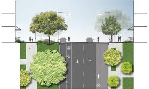 Résultat de recherche d'images pour "street section -streetmix"