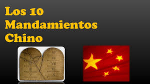 Resultado de imagen de 10 mandamientos chinos