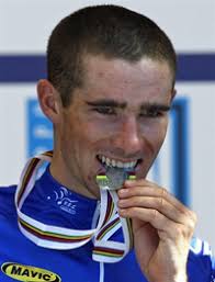 Romain Feillu, médaille d&#39;argent en 2006 chez les espoirs court désormais avec les champions confirmés. (Photo : AFP). Christophe Moreau, le champion de ... - Feillu_200_cyclisme