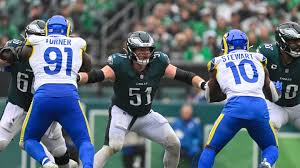 Cam Jurgens during an NFL game