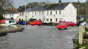 Flooding as Devon and Cornwall hit by Storm Chandre