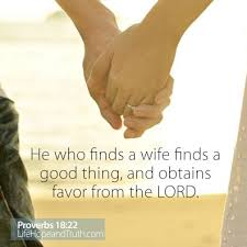 Proverbs 18:22 He who finds a wife finds a good thing, and obtains ... via Relatably.com