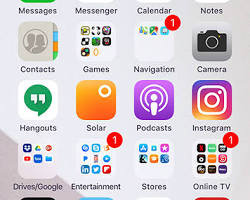 Image of Popular iPhone apps icons