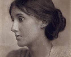 T.S. Eliot Virginia Woolf portrait minimalist modern literary icons, AI generated