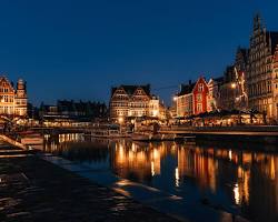 Image of Graslei and Korenlei Ghent Belgium