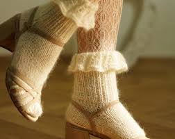 Wool Socks for Women, Ruffled Mohair Socks, Red Socks — Merino Wool Socks, Soft and Warm Knitwear, Hand Knitted Fluffy Socks - Etsy - Product from Etsy