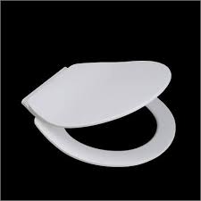 White Toilet Seat Cover - Synthetic Plastic, 16.5x14.5x2 ...