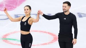 Lilah Fear and Brad Hall - Team GB flagbearers