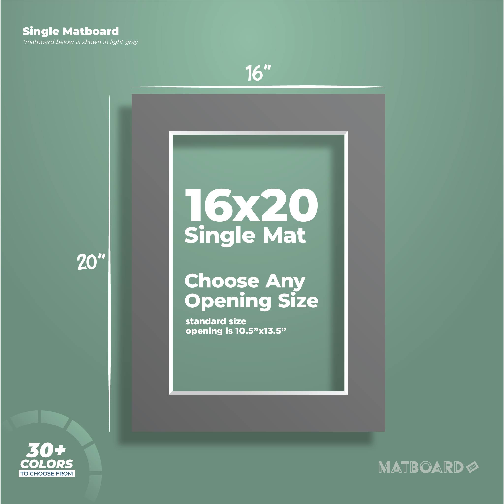 16x20 Premium Single Matboard