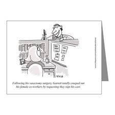 Vasectomy Thank You Cards | Vasectomy Note Cards - CafePress via Relatably.com