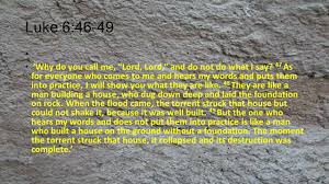 Image result for luke 6:46-49 bible image