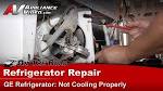 Ge refrigerator side by side not cooling