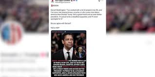 Fake Denzel Washington quote appears on Trump’s Truth Social account