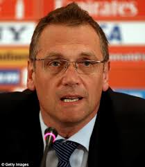 ... claiming it is an administrative issue for FIFA general secretary Jerome Valcke. This is the lapdog charged with doing the right thing. - article-2059203-0A5F1B63000005DC-850_468x539