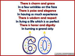 60th Birthday Poems | WishesMessages.com via Relatably.com