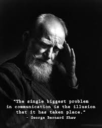 The single biggest problem in communication...&quot; - George Bernard ... via Relatably.com