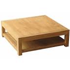 Table basse carree en teck