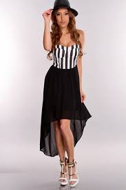 Image result for black and white party dresses for teenagers