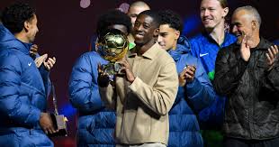 Ballon d'Or winner Dembele included in PSG's Champions League squad