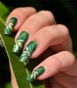 Nail art green