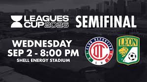 Shell Energy Stadium to host Leagues Cup 2026 Semifinal between Toluca FC and Club León on Wednesday, Sept. 2