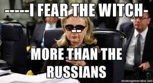 Image result for Hillary as a witch meme