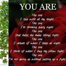 Romantic Poems | You are love poem | I LOVE YOU BLAKE | Pinterest ... via Relatably.com