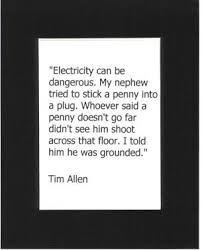 FUNNY AND FAMOUS Matted Quotes for Electricians via Relatably.com